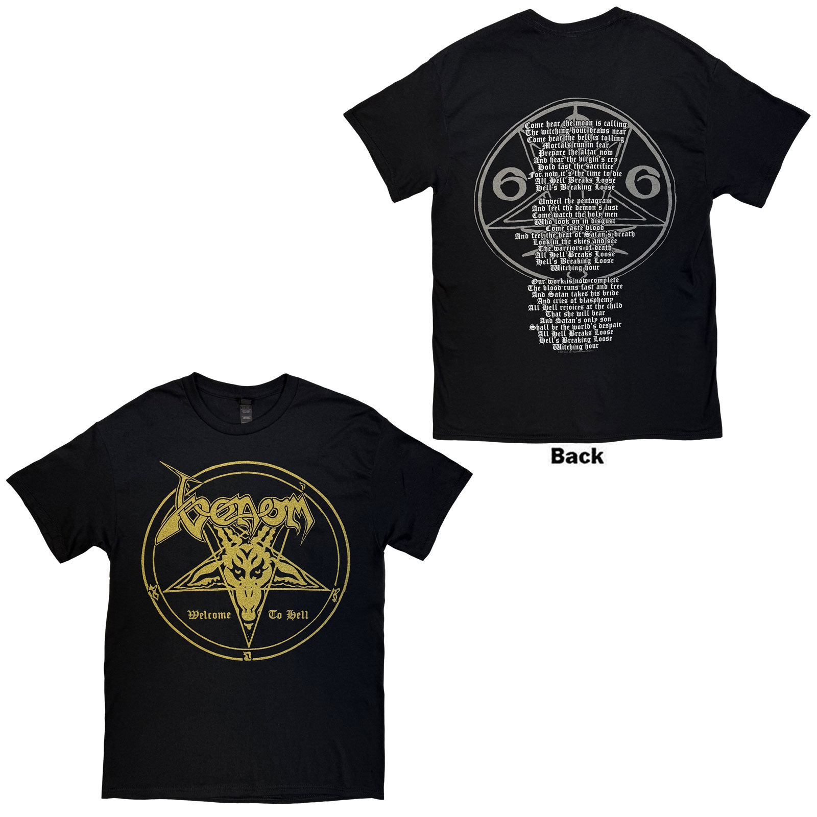 Tričko Venom - Welcome To Hell, Unisex,Čierna,XXL