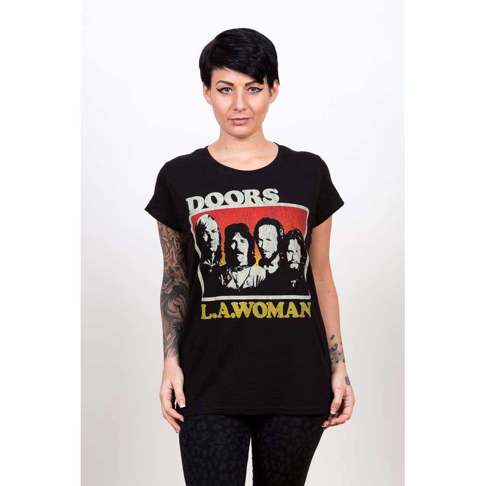Tričko The Doors - LA Woman, Žena,Čierna,XXL