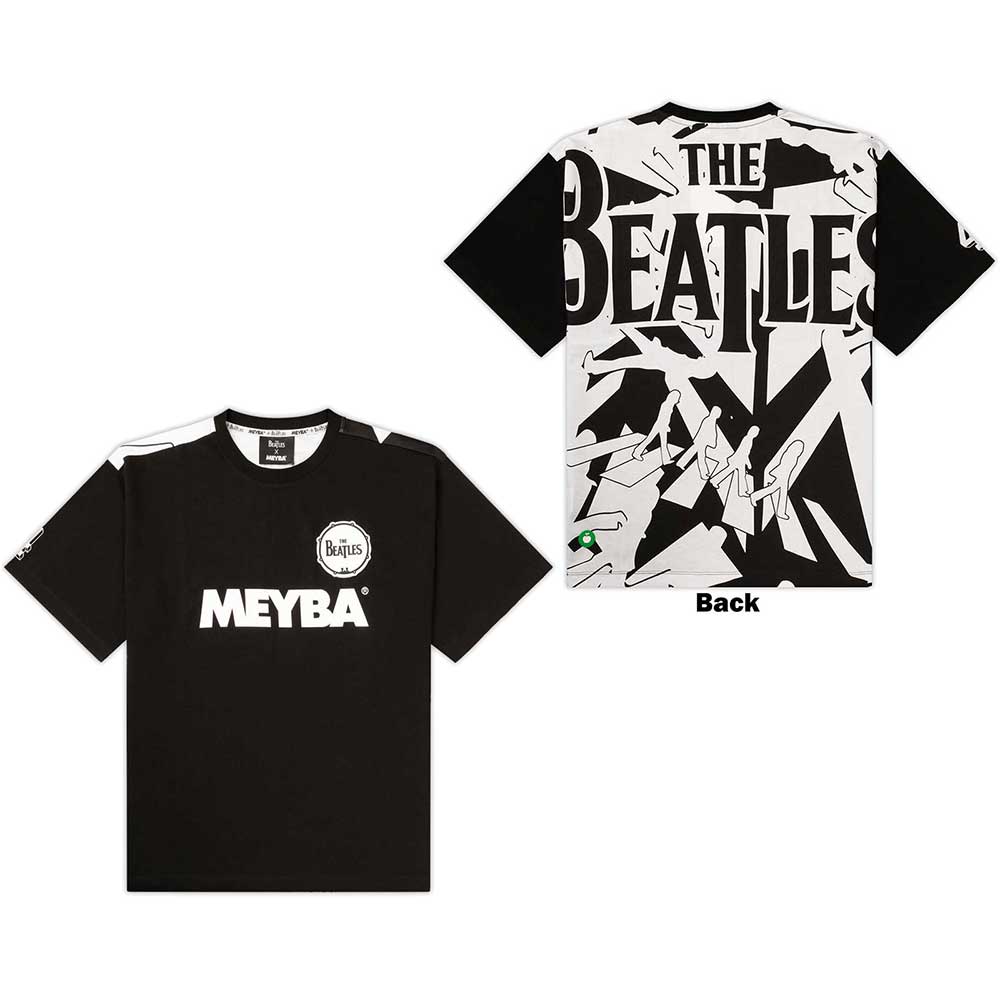 Tričko The Beatles - Drum & Crossing AOP, Unisex,Čierna,XL