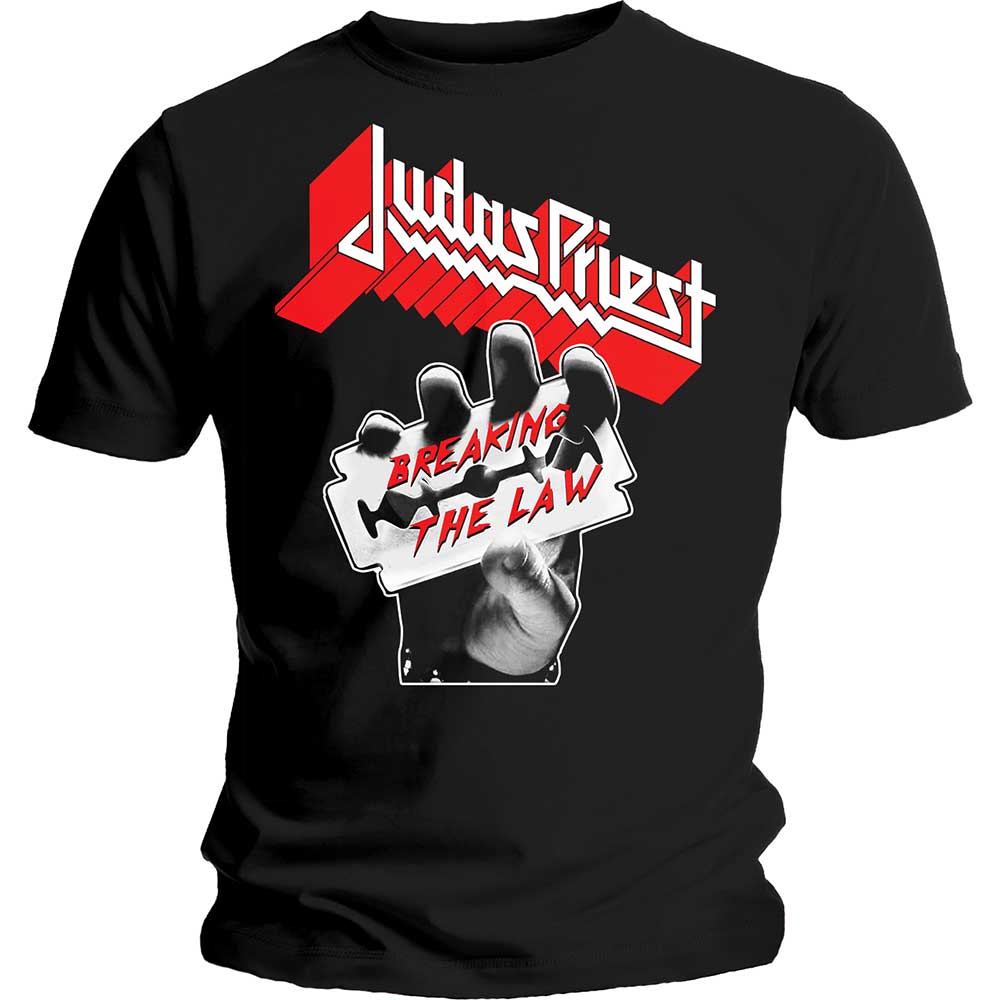 Tričko Judas Priest - Breaking The Law, Unisex,Čierna,XL
