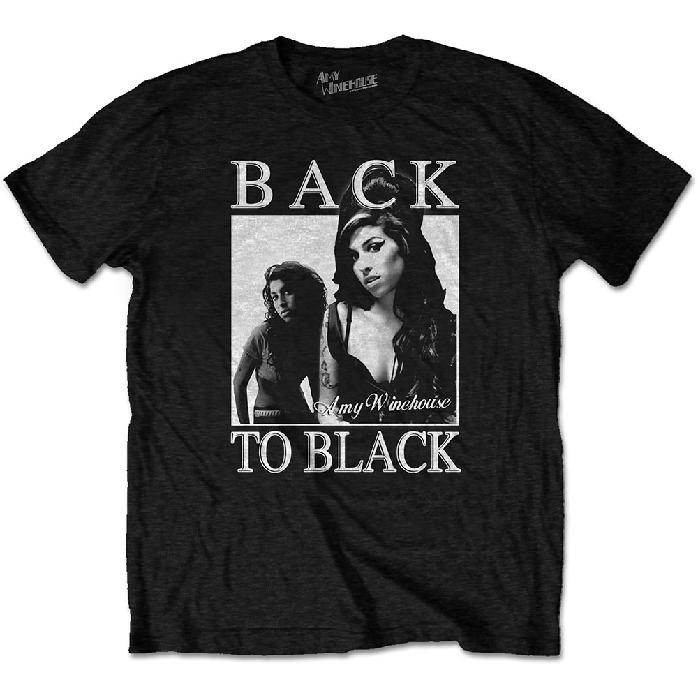 Tričko Amy Winehouse - Back to Black, Unisex,Čierna,M