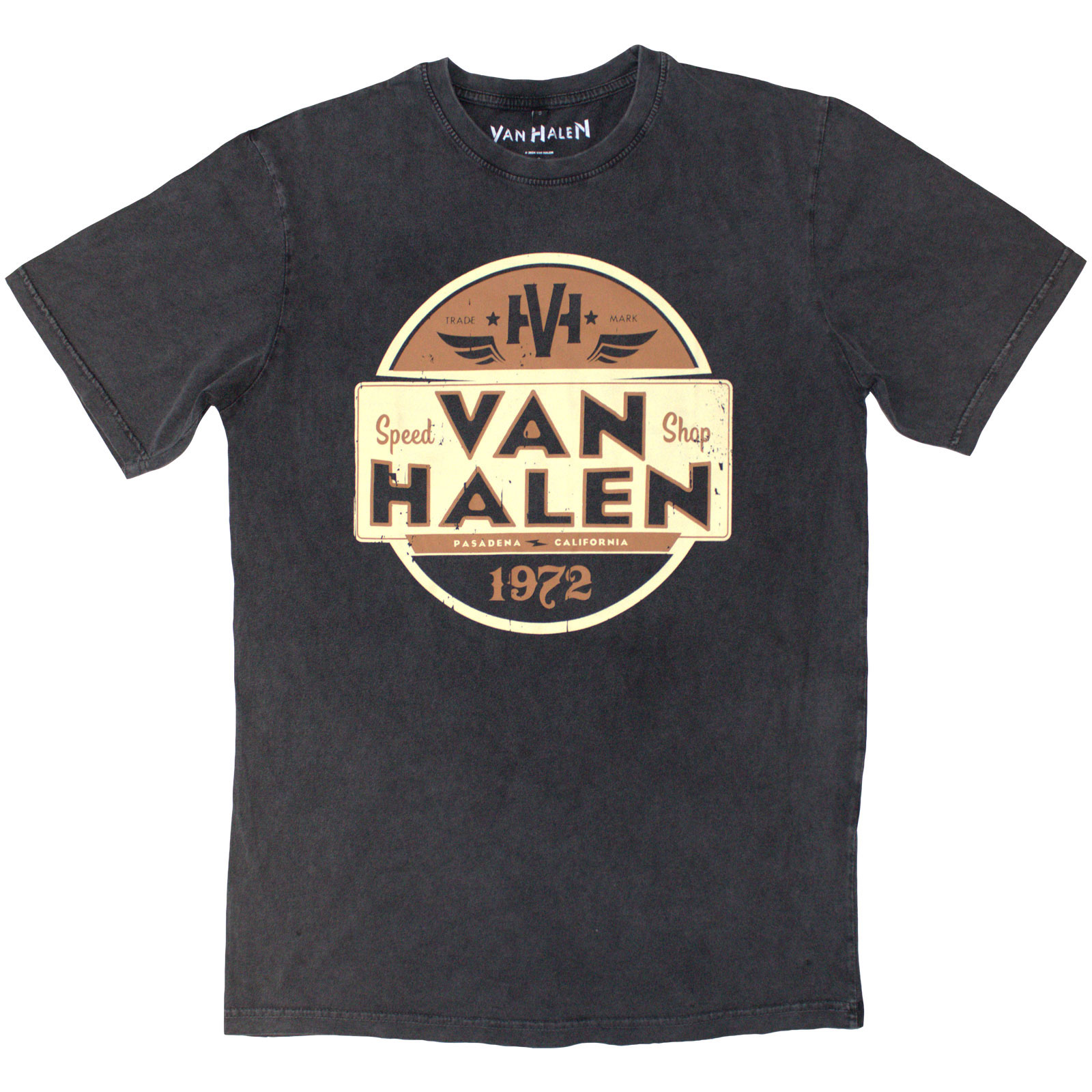 Tričko Van Halen - Speed Shop, Unisex,Šedá,XXL