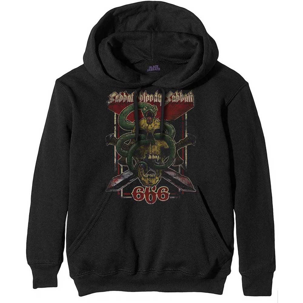 Mikina Black Sabbath - Bloody Sabbath 666, Unisex,Čierna,XXL