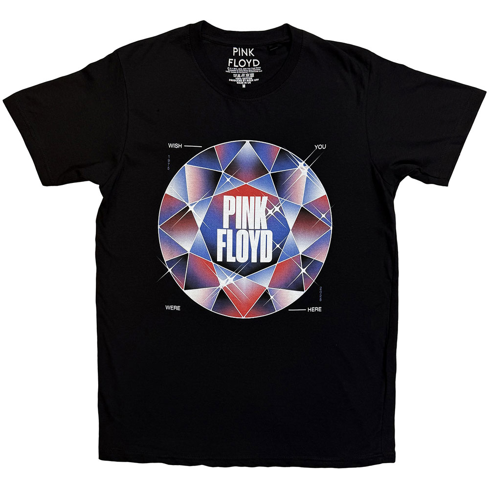 Tričko Pink Floyd - Diamonds, Unisex,Čierna,XXL