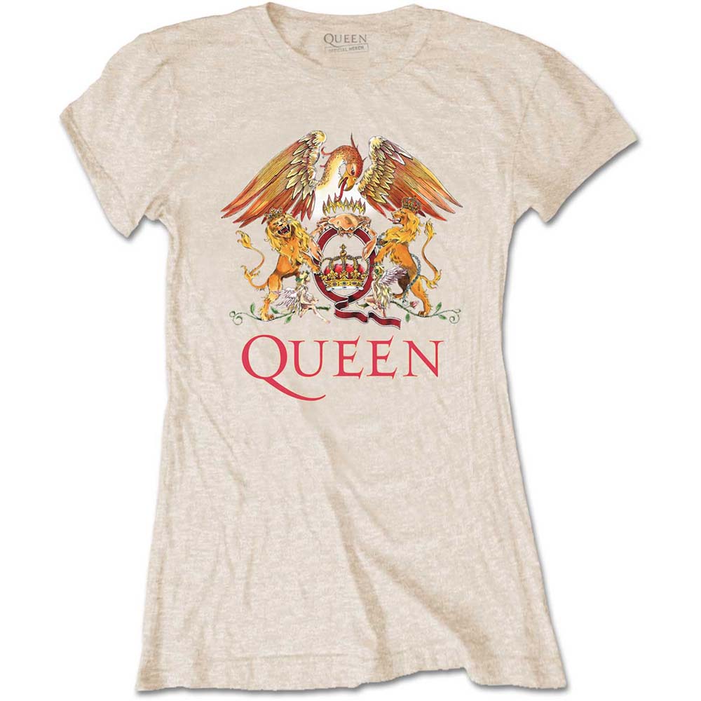 Tričko Queen - Classic Crest, Žena,Natural,XXL
