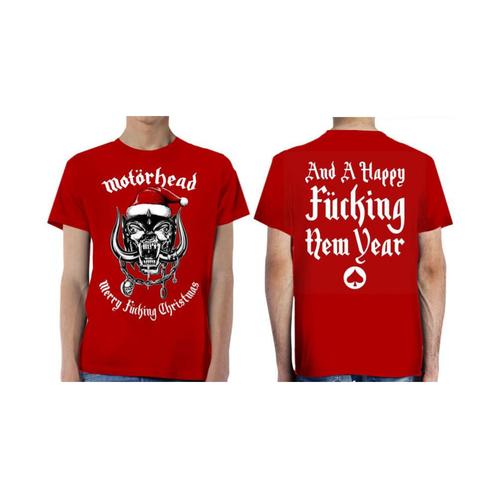 Tričko Motörhead - Christmas 2017, Unisex,Červená,XXL