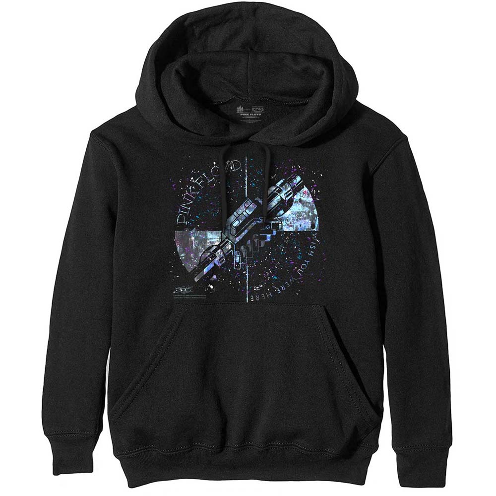 Mikina Pink Floyd - Machine Greeting Blue, Unisex,Čierna,XXL