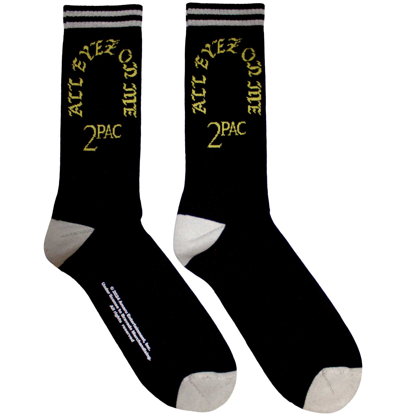 Ponožky 2Pac - All Eyez On Me, Unisex,Čierna,UK 7 - 11
