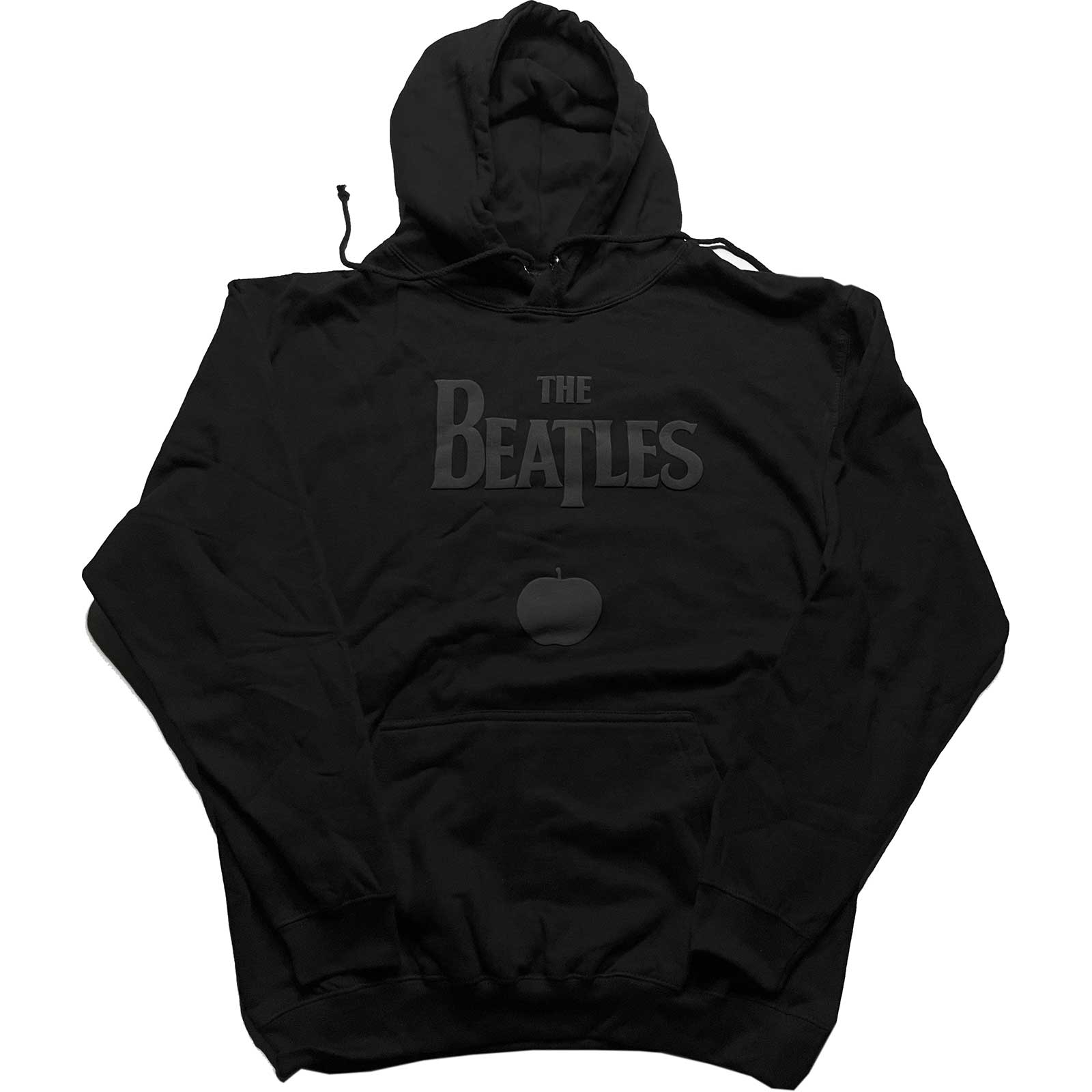 Mikina The Beatles - Drop T Logo & Apple, Unisex,Čierna,XXL