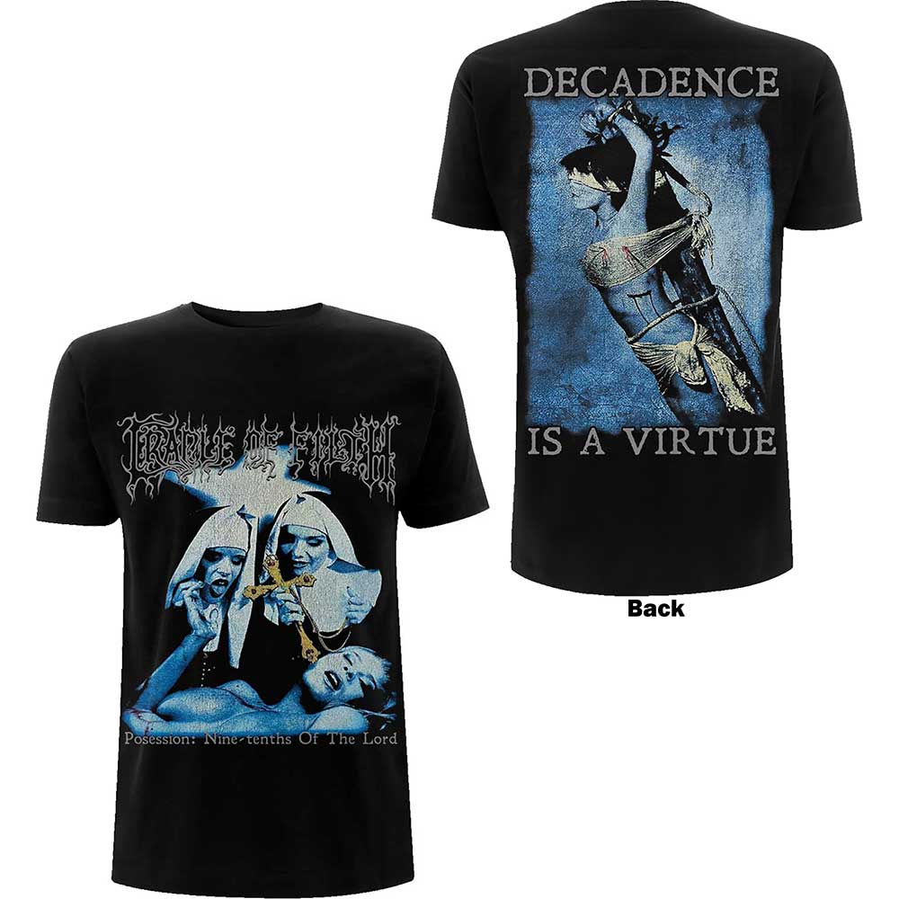Tričko Cradle of Filth - Decadence, Unisex,Čierna,XXL