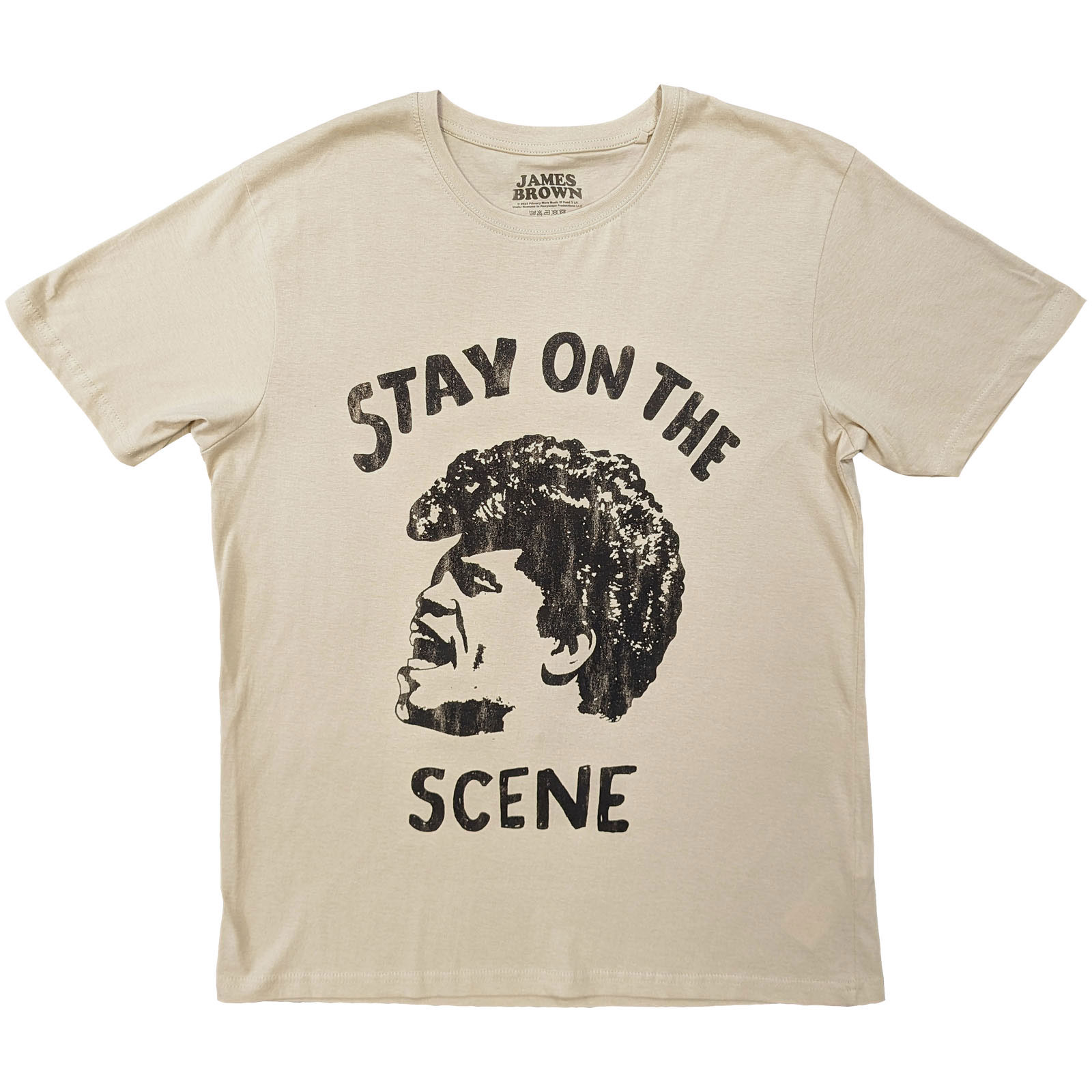 Tričko James Brown - Stay On The Scene, Unisex,Natural,XXL