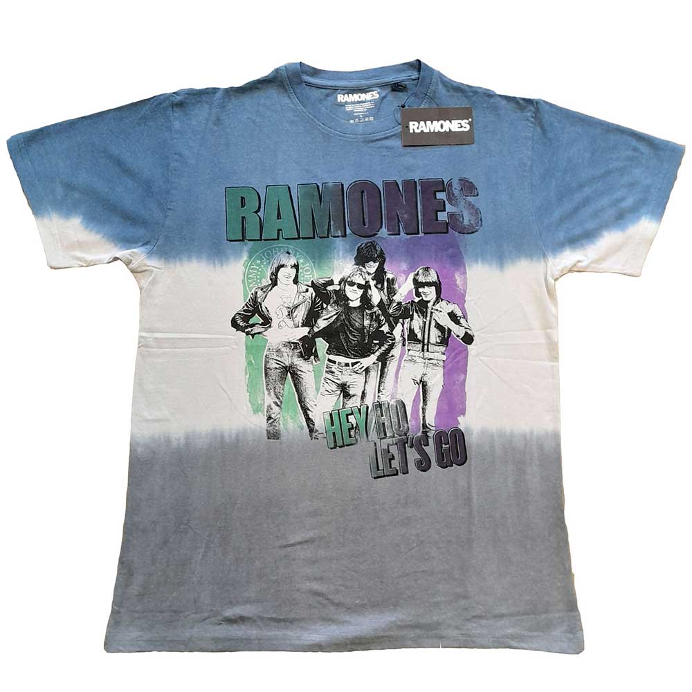 Tričko Ramones - Hey Ho Retro, Unisex,Modrá,XXL