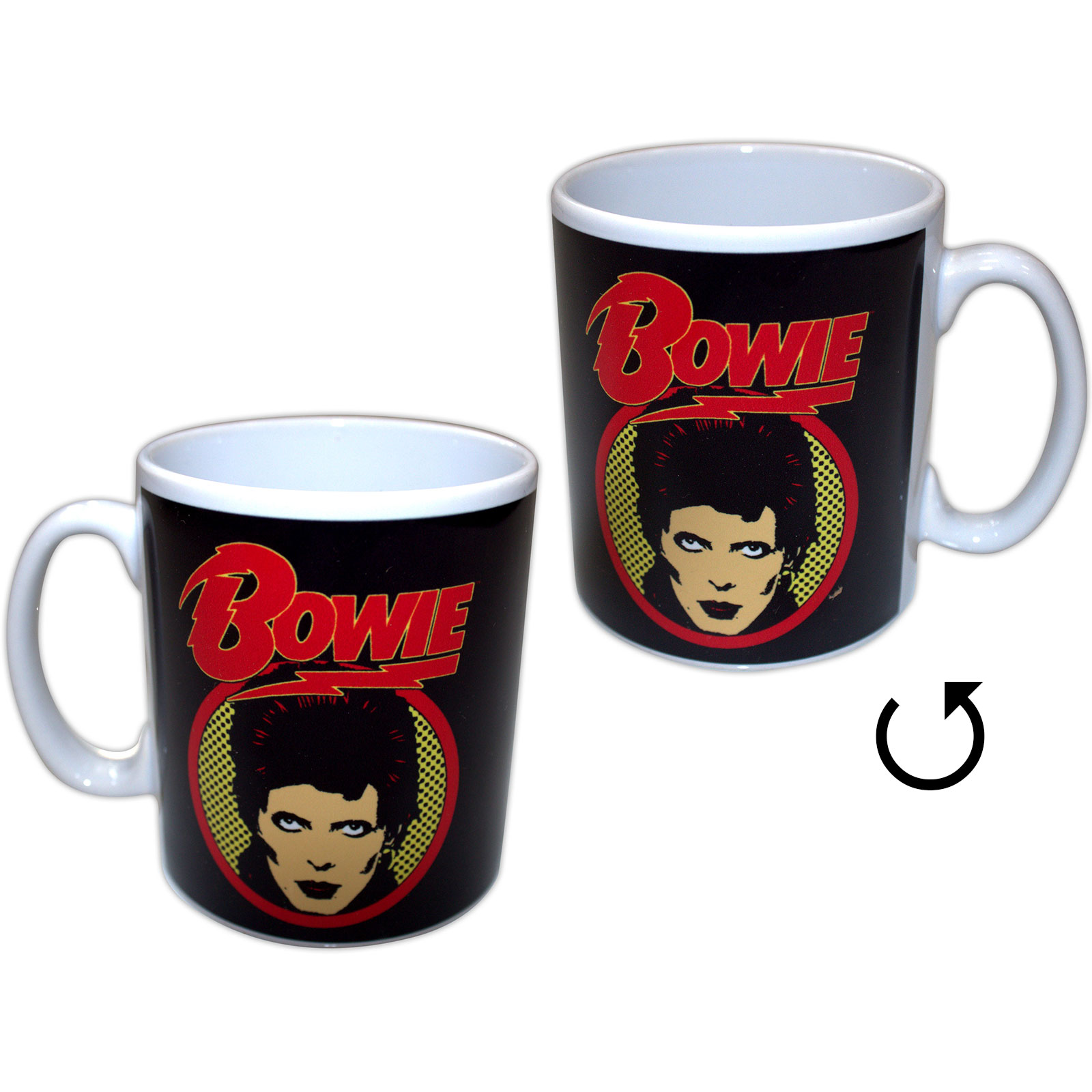 Hrnček David Bowie - Diamond Dogs Flash Logo, Biela,Univerzálna