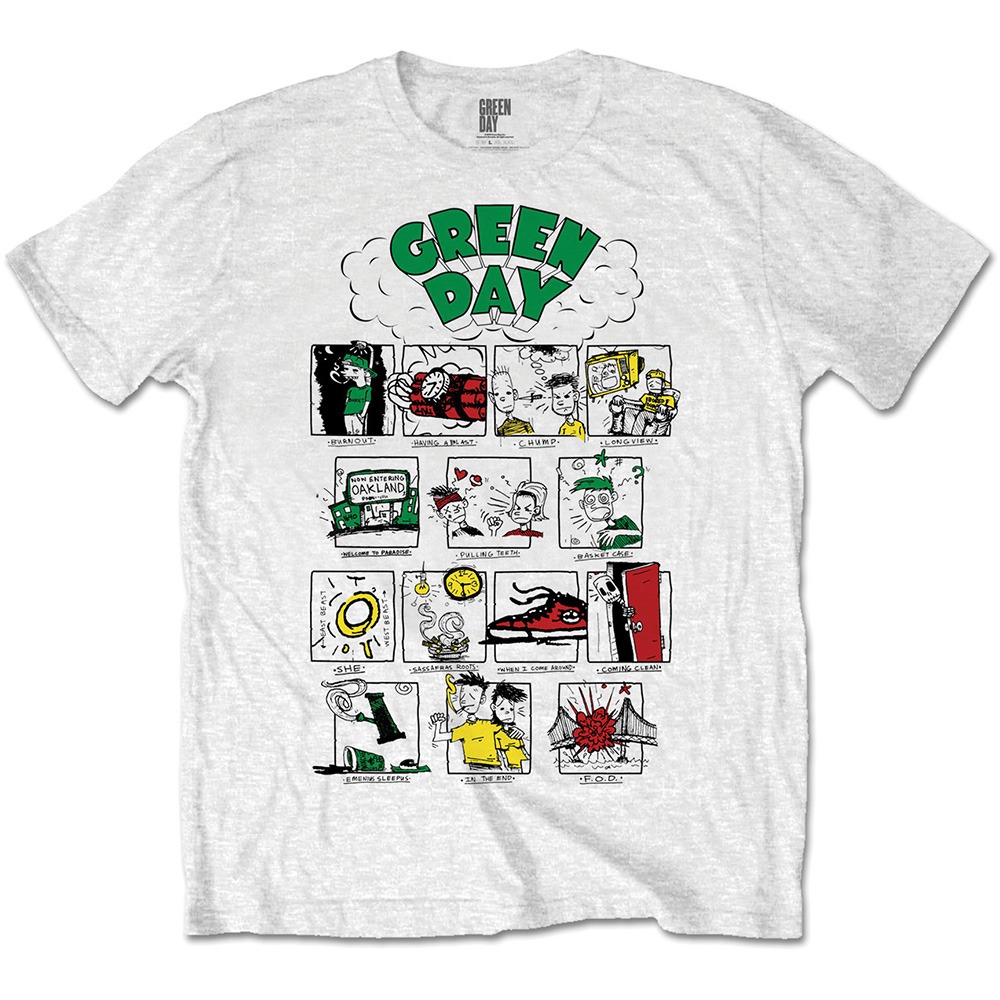 Tričko Green Day - Dookie RRHOF, Unisex,Biela,XXL