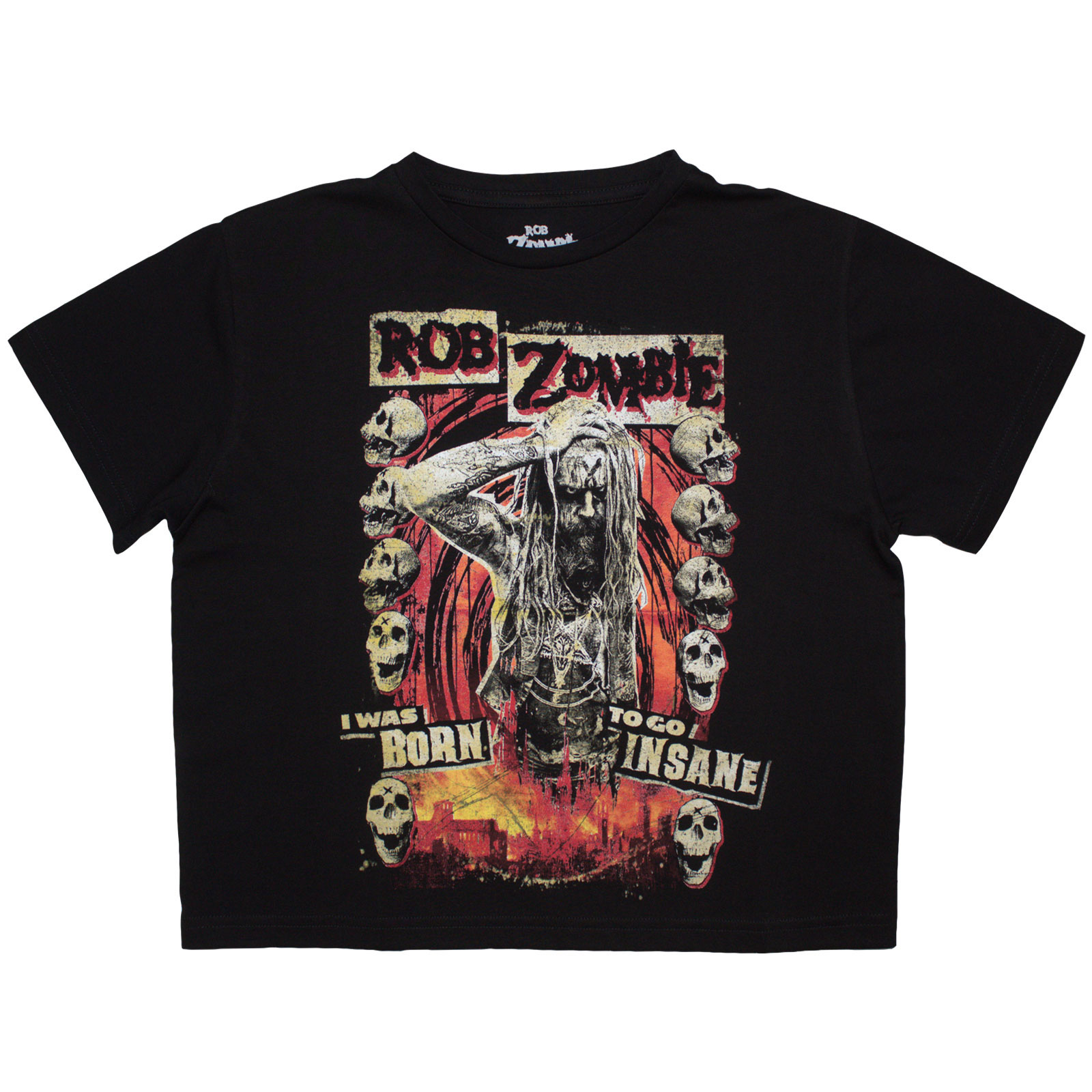 Tielko Rob Zombie - Born To Go Insane, Žena,Čierna,XXL