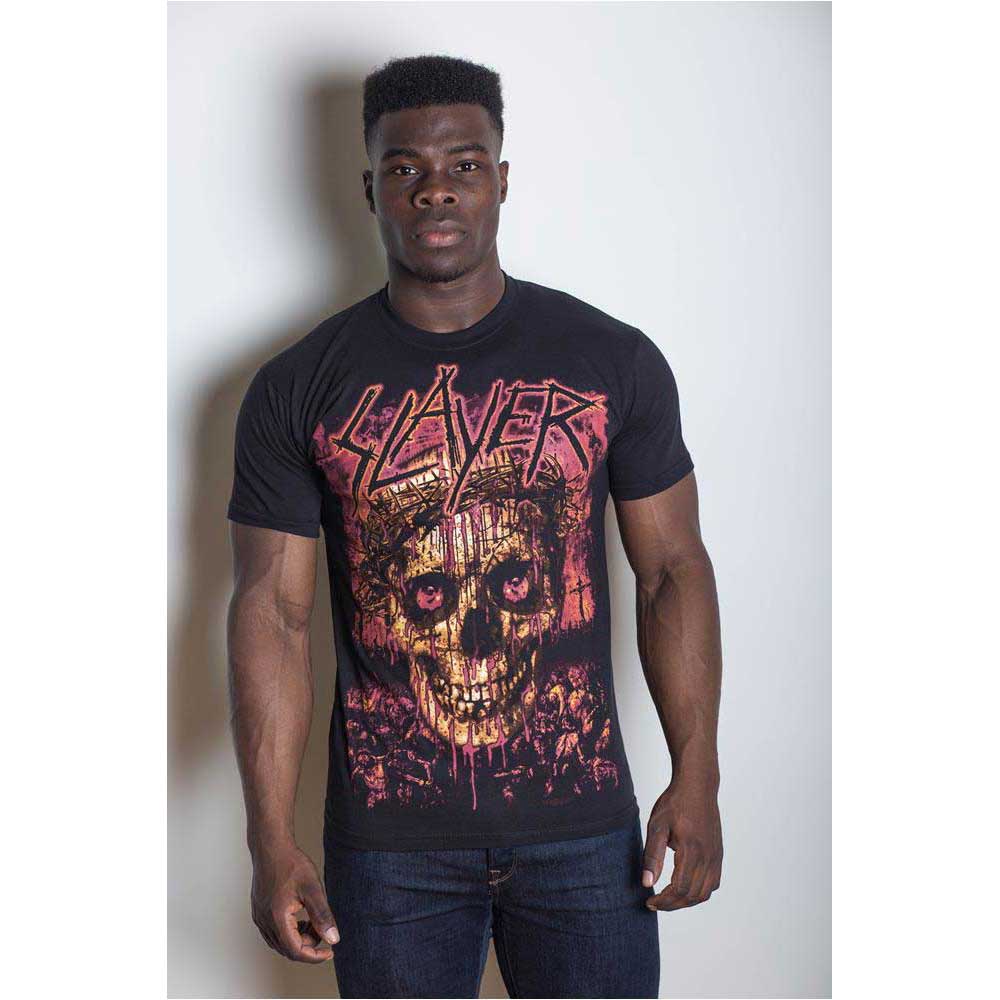 Tričko Slayer - Crowned Skull, Unisex,Čierna,XXL