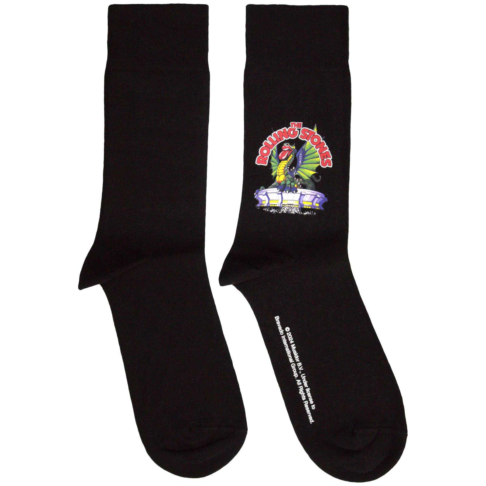 Ponožky The Rolling Stones - Dragon, Unisex,Čierna,UK 7 - 11