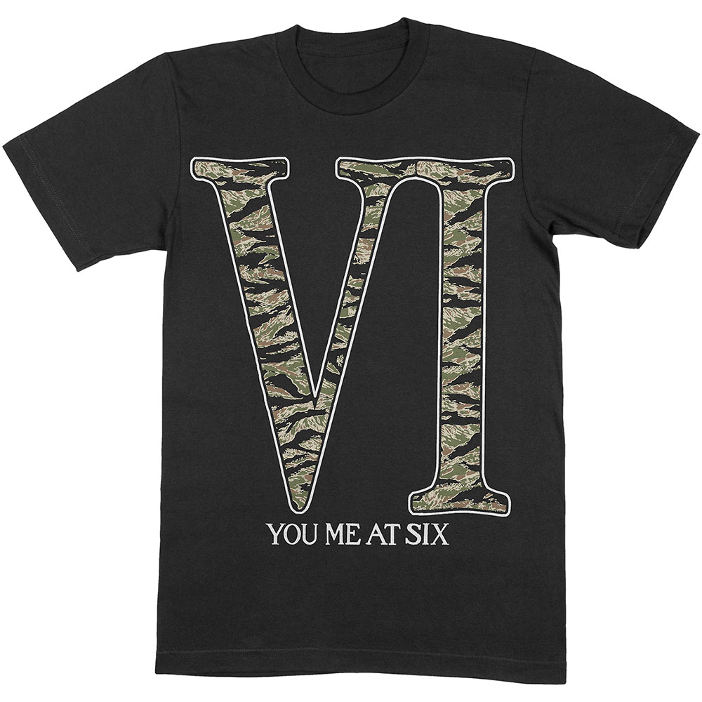 Tričko You Me At Six - Camo VI, Unisex,Čierna,XXL