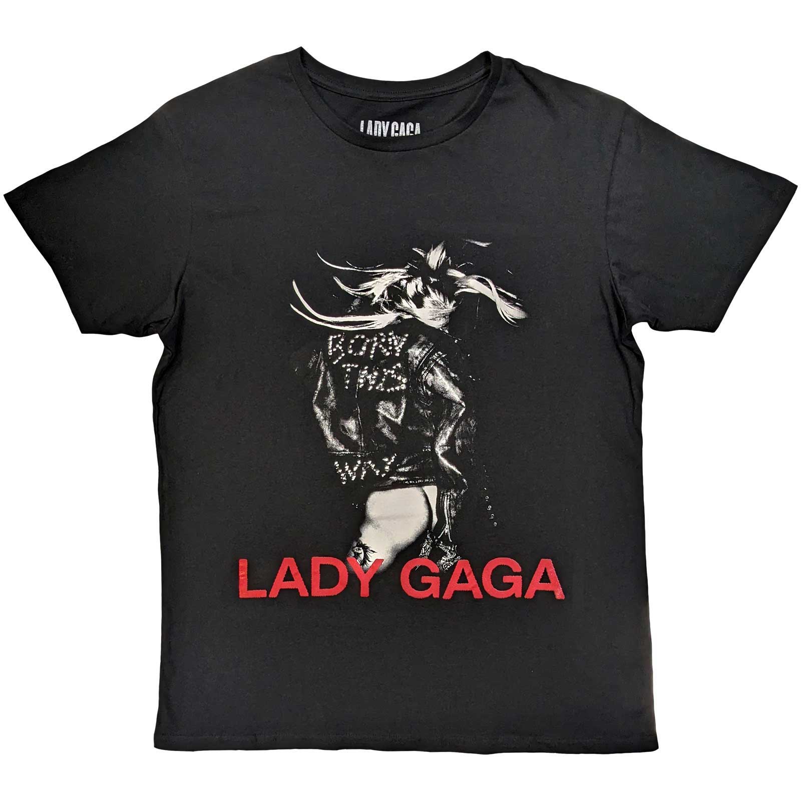 Tričko Lady Gaga - Leather Jacket, Unisex,Čierna,XXL