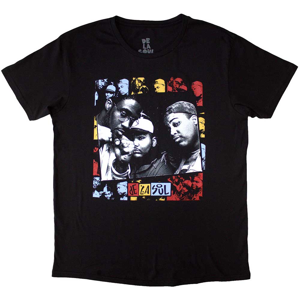 Tričko De La Soul - Collage, Unisex,Čierna,XXL