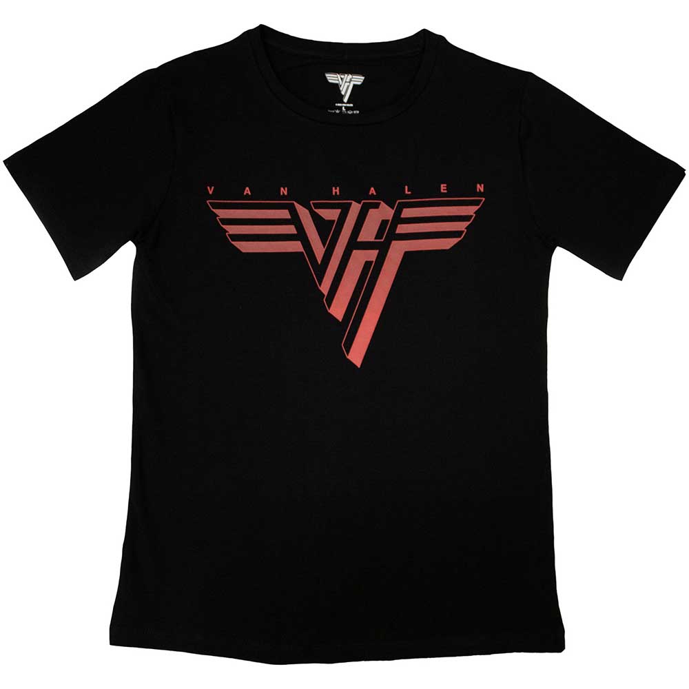 Tričko Van Halen - Classic Red Logo, Žena,Čierna,XXL