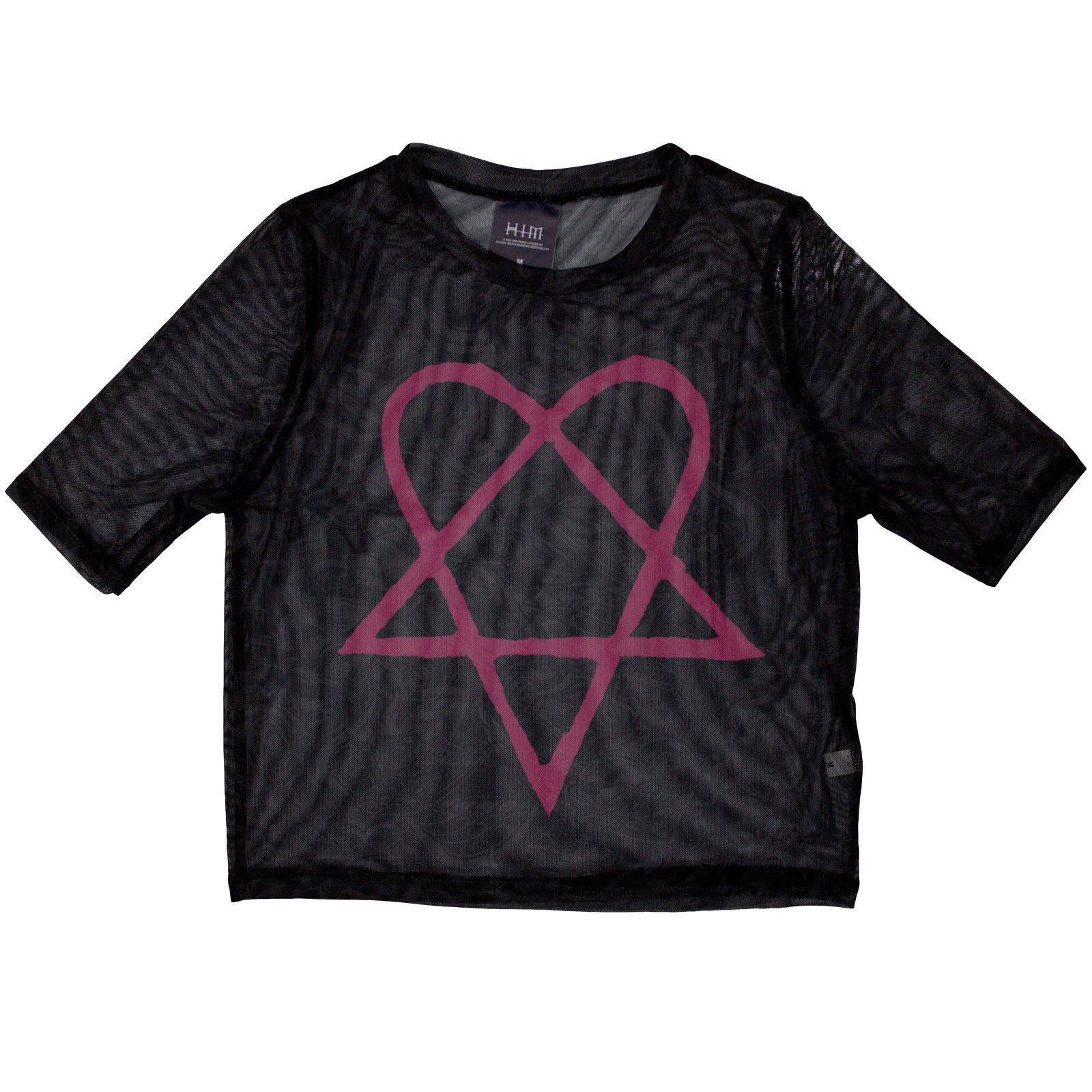 Tielko HIM - Pink Heartagram, Žena,Čierna,XL