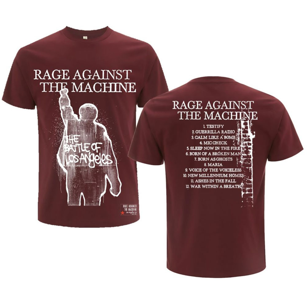 Tričko Rage Against the Machine - BOLA Album Cover, Unisex,Červená,XXL