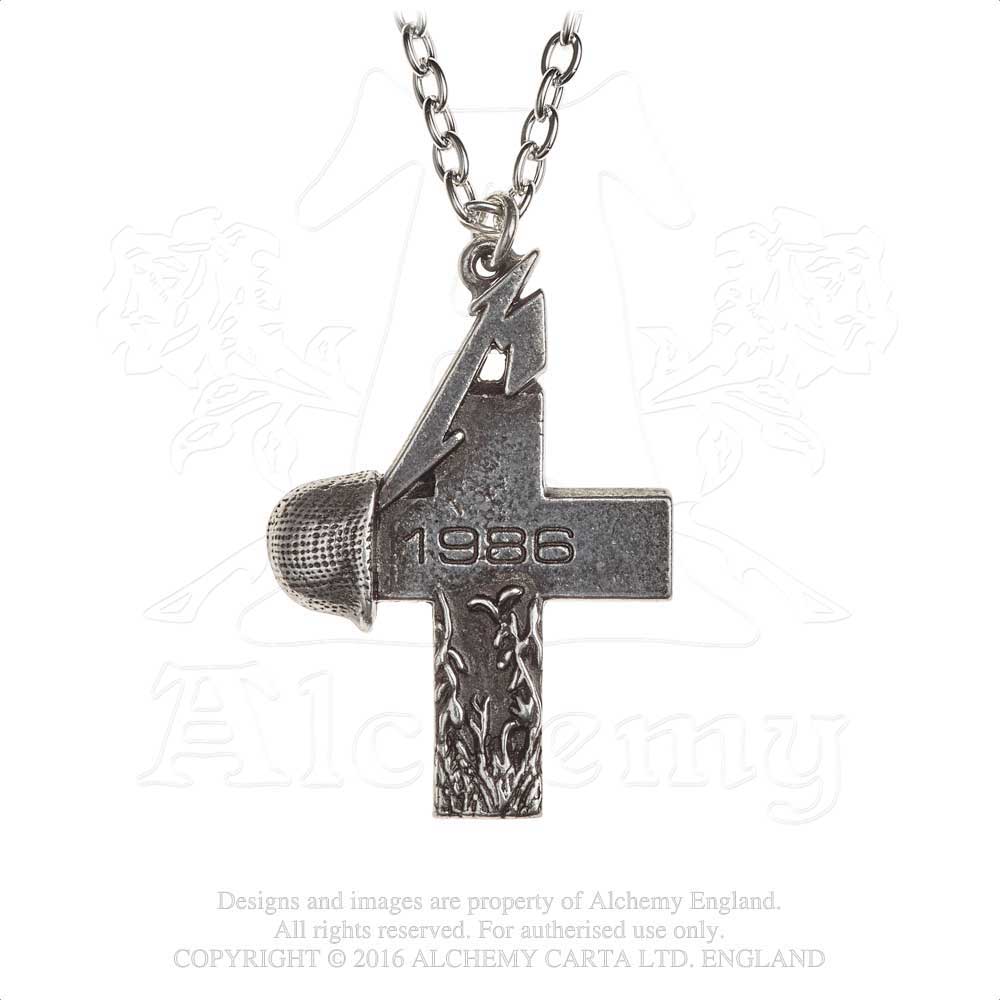 Náhrdelník Metallica - Master of Puppets 1986 Cross