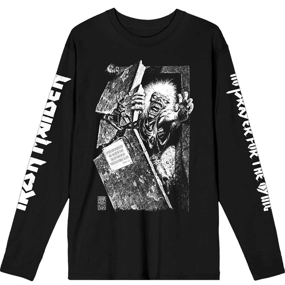 Tričko s dlhým rukávom Iron Maiden - No Prayer Grave Isolated, Unisex,Čierna,XXL