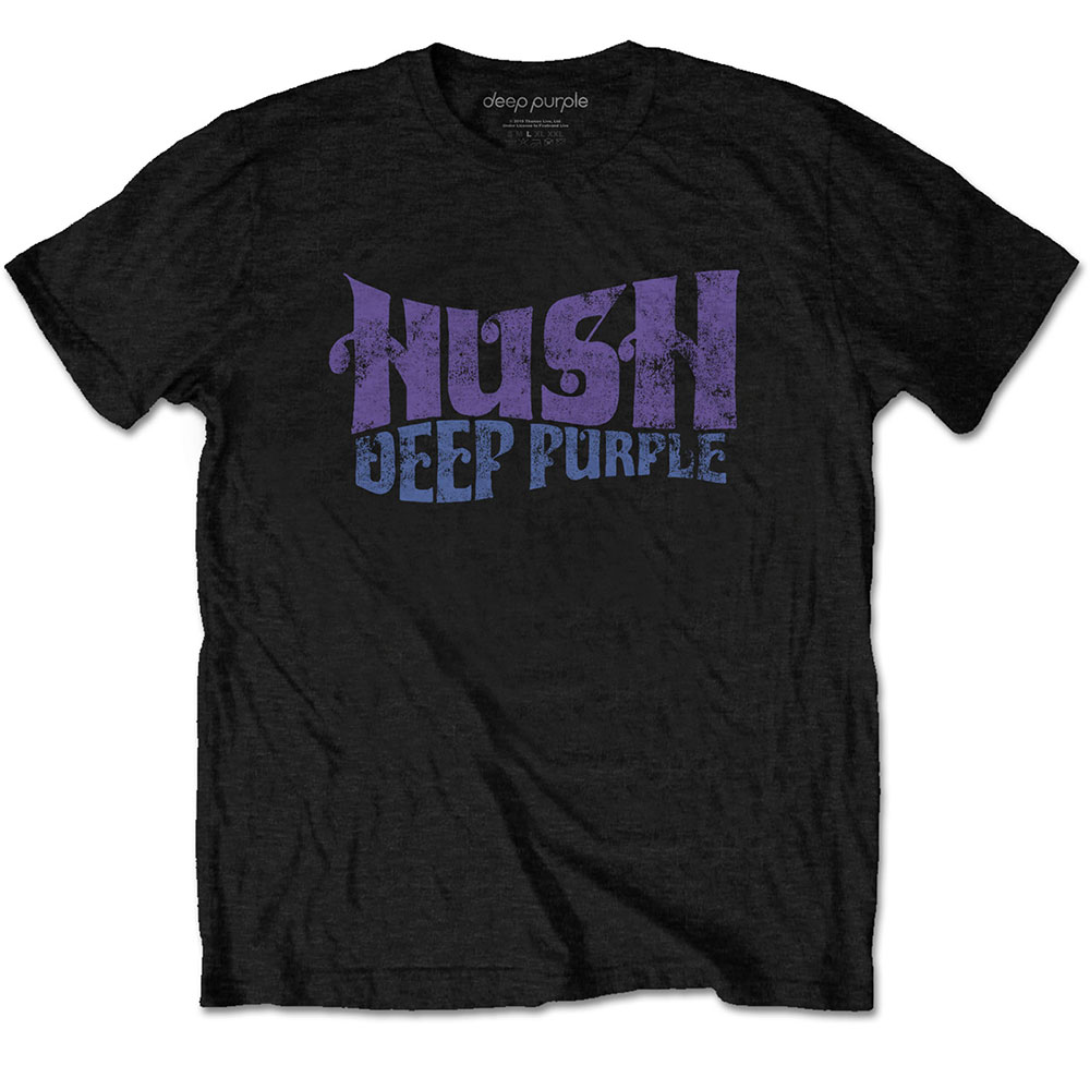 Tričko Deep Purple - Hush, Unisex,Čierna,M