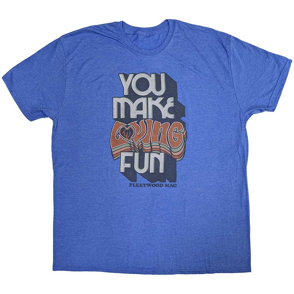 Tričko Fleetwood Mac - You Make Loving Fun, Unisex,Modrá,XXL