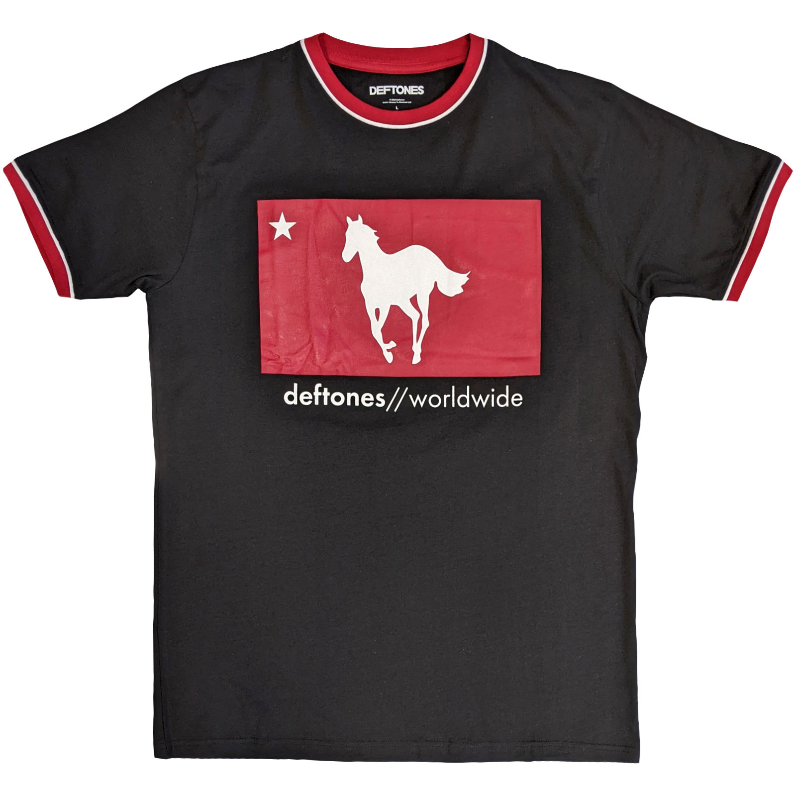 Tričko Deftones - Star & Pony, Unisex,Čierna,XXL