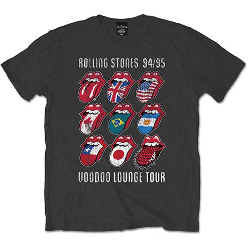 Tričko The Rolling Stones - Voodoo Lounge Tongues, Unisex,Šedá,XXL