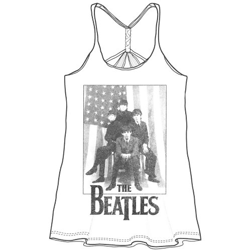Tielko The Beatles - Stars & Stripes, Žena,Biela,L