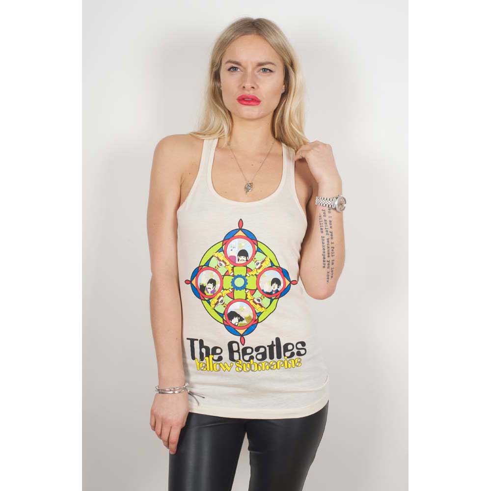 Tielko The Beatles - Yellow Submarine & Portholes, Žena,Natural,S
