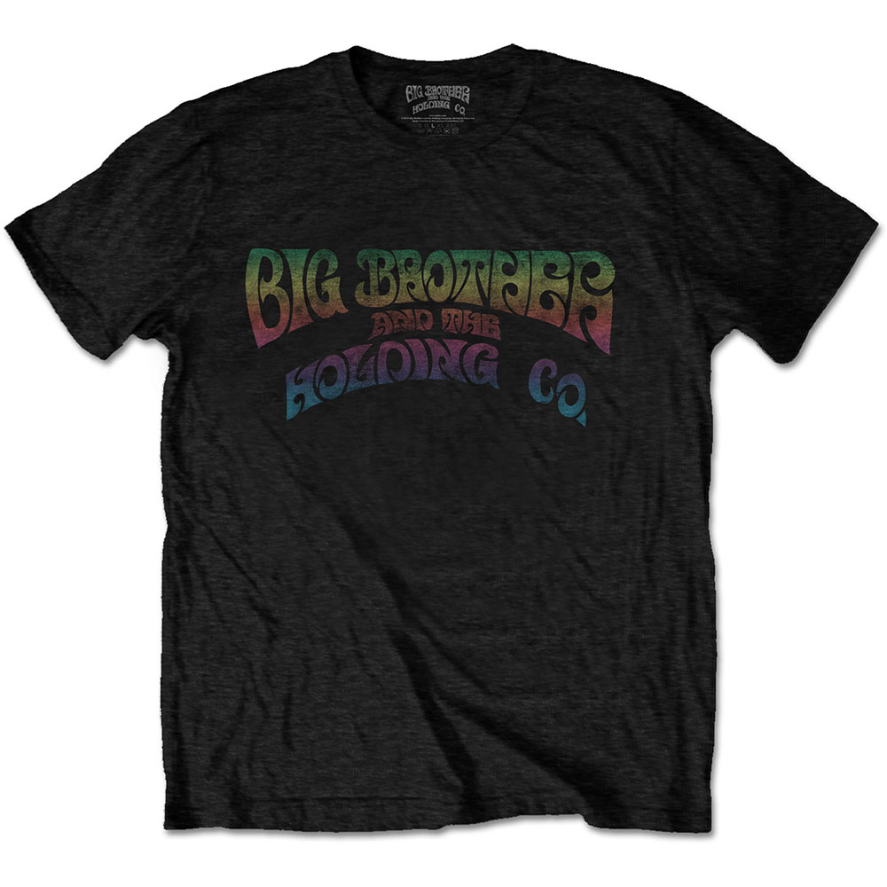 Tričko Big Brother & The Holding Company - Vintage Logo, Unisex,Čierna,XXL