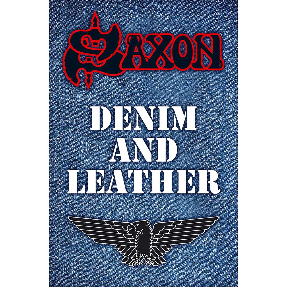 Plagát SAXON - Denim & Leather