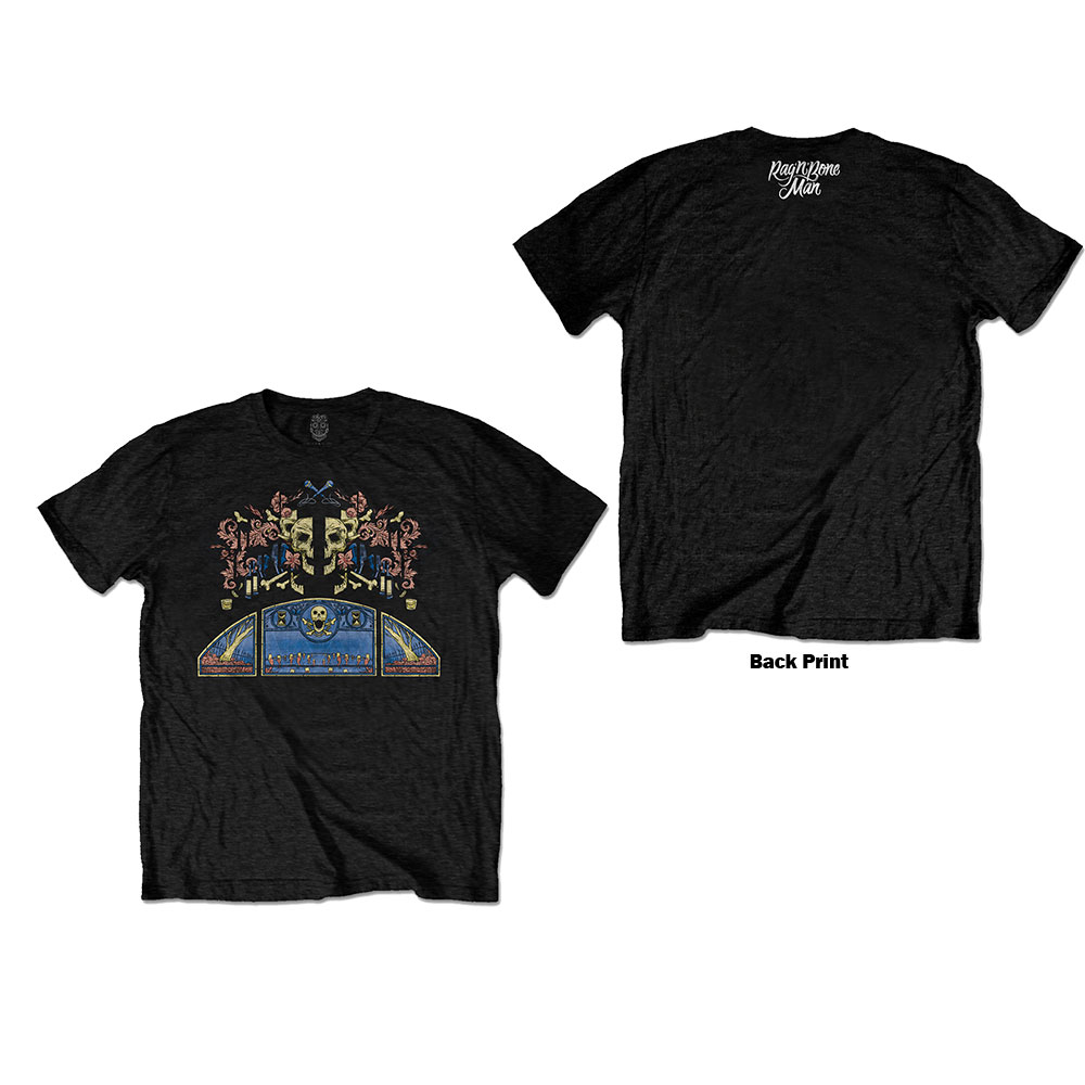 Tričko Rag'n'Bone Man - Coloured Graveyard, Unisex,Čierna,XXL