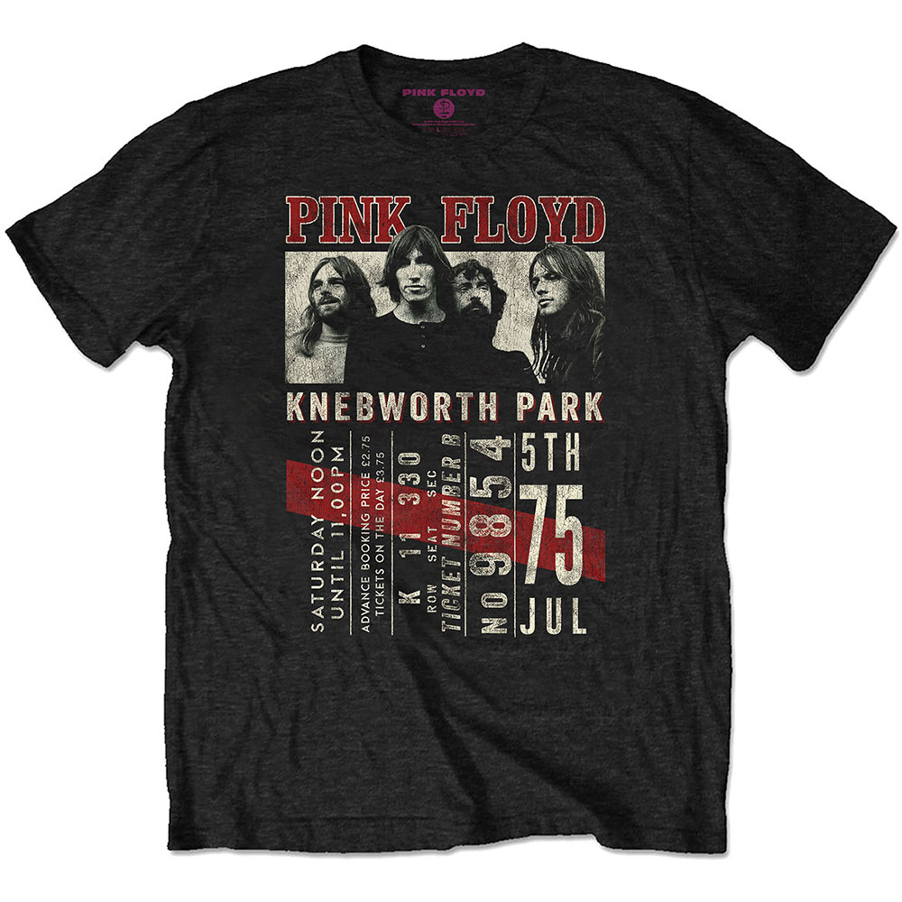 Tričko Pink Floyd - Knebworth '75, Unisex,Čierna,XXL