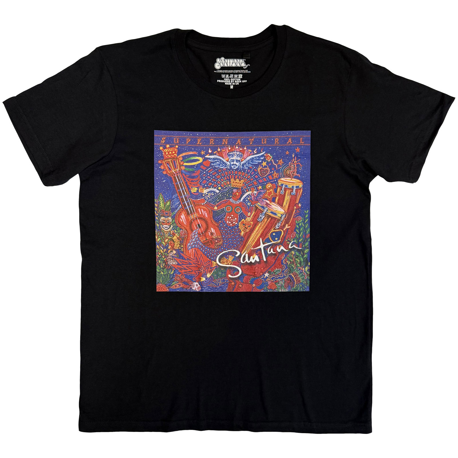 Tričko Carlos Santana - Supernatural, Unisex,Čierna,L