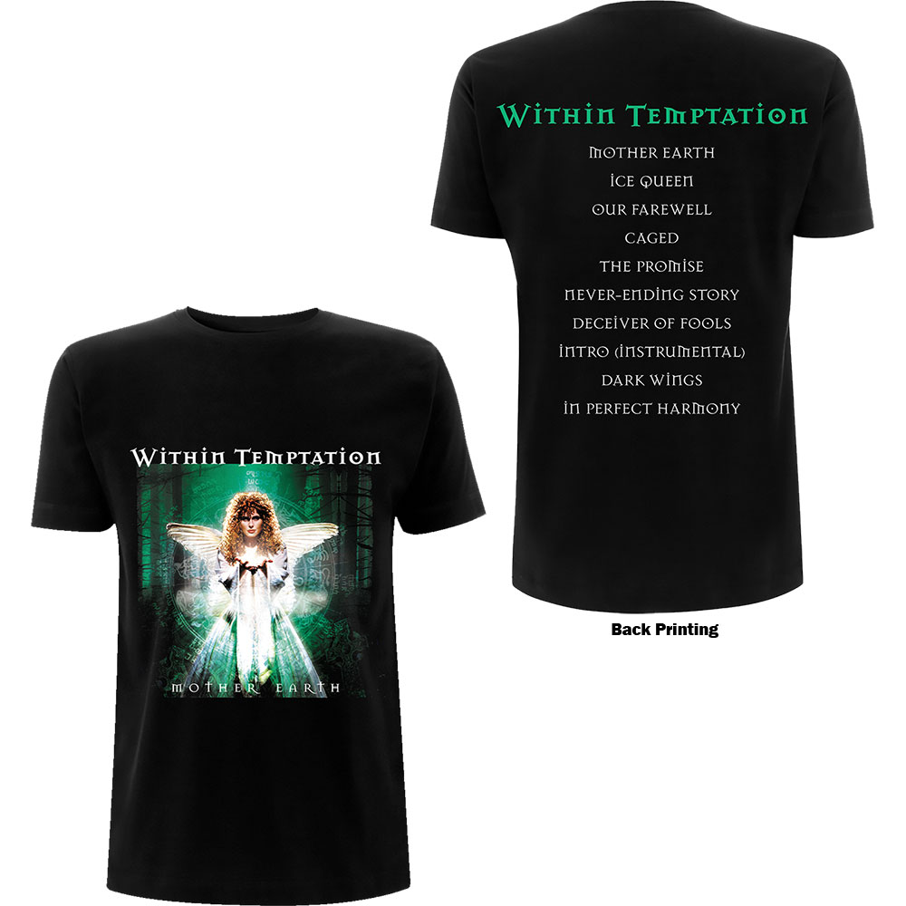 Tričko Within Temptation - Mother Earth, Unisex,Čierna,XXL