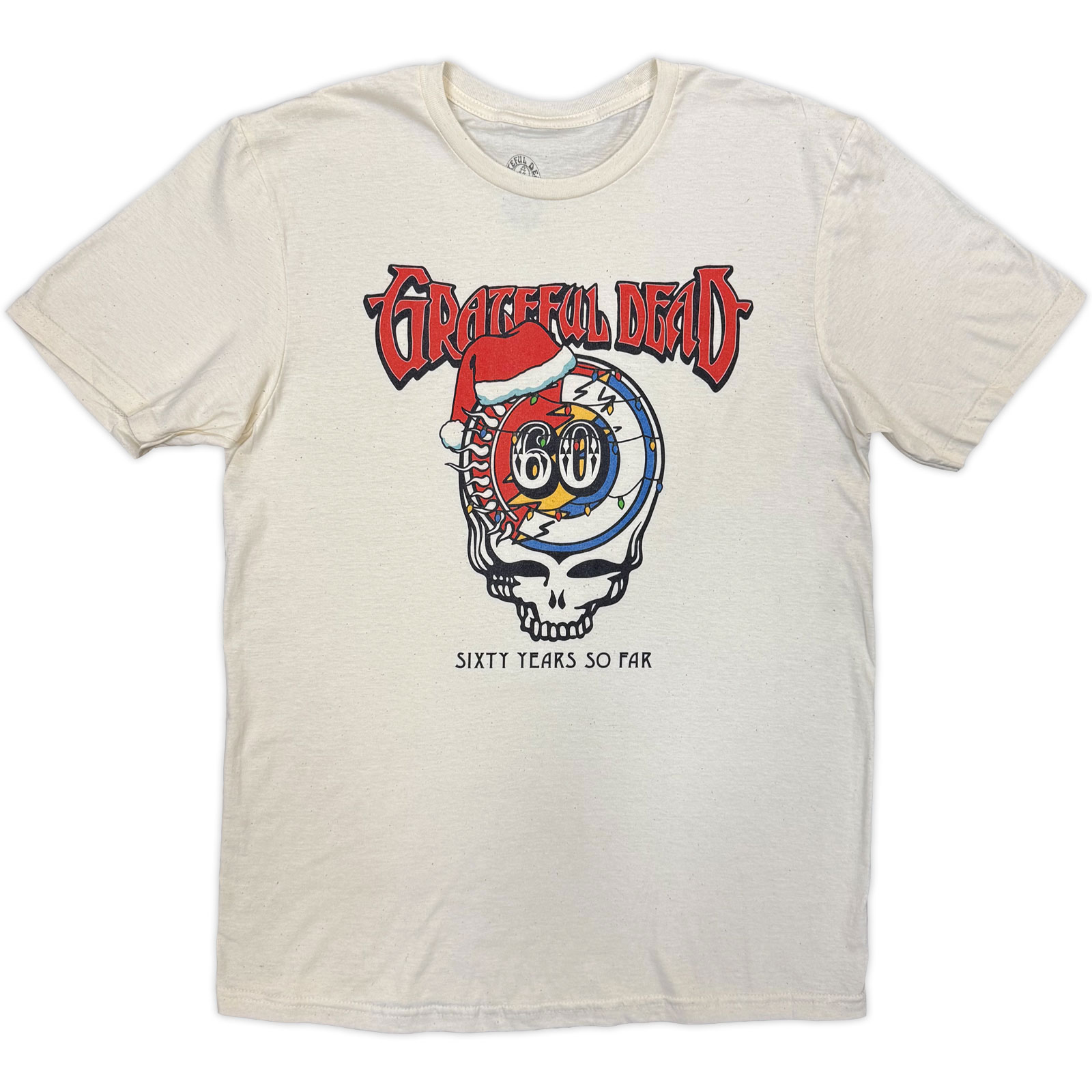 Tričko Grateful Dead - Santa Hat Stealie, Unisex,Natural,XXL