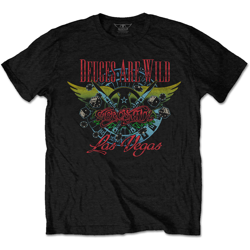 Tričko Aerosmith - Deuces Are Wild, Vegas, Unisex,Čierna,XXL