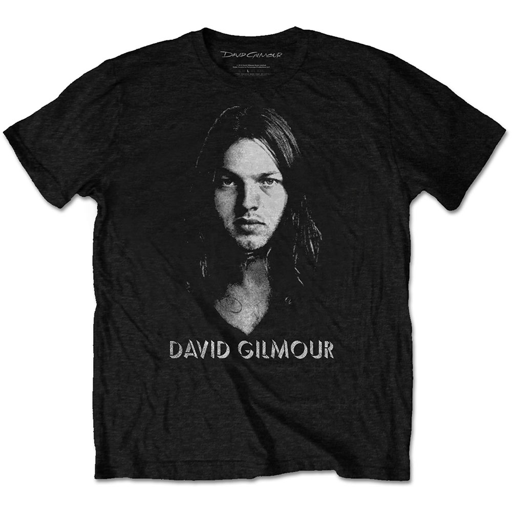 Tričko David Gilmour - Half-tone Face, Unisex,Čierna,XXL