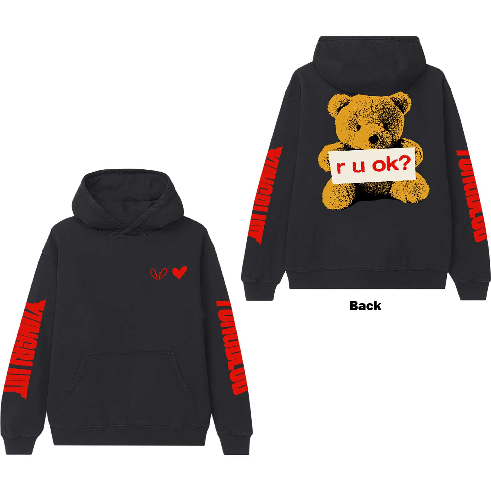 Mikina Yungblud - R-U-OK?, Unisex,Čierna,XL
