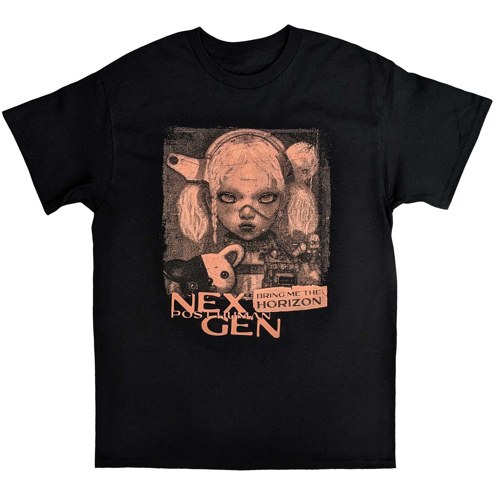 Tričko Bring me the horizon - Distressed Nex Gen, Unisex,Čierna,XL
