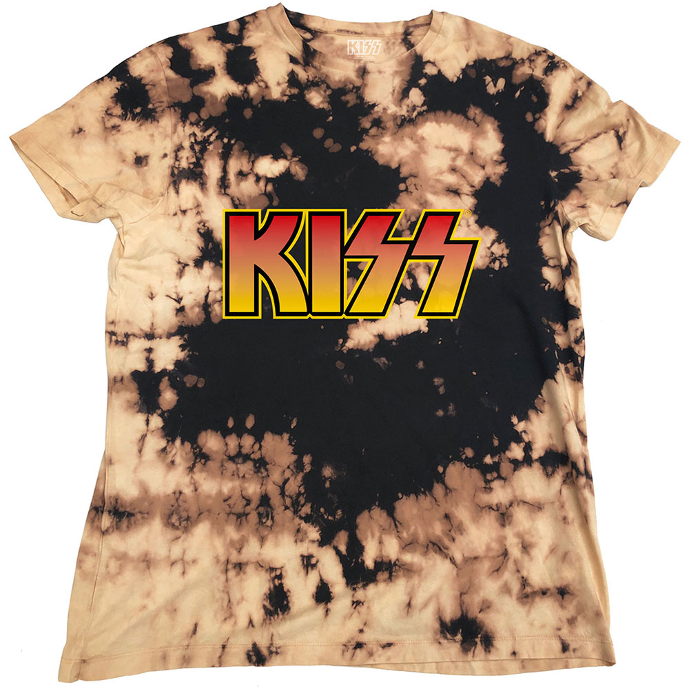 Tričko Kiss - Classic Logo, Unisex,Hnedá,L