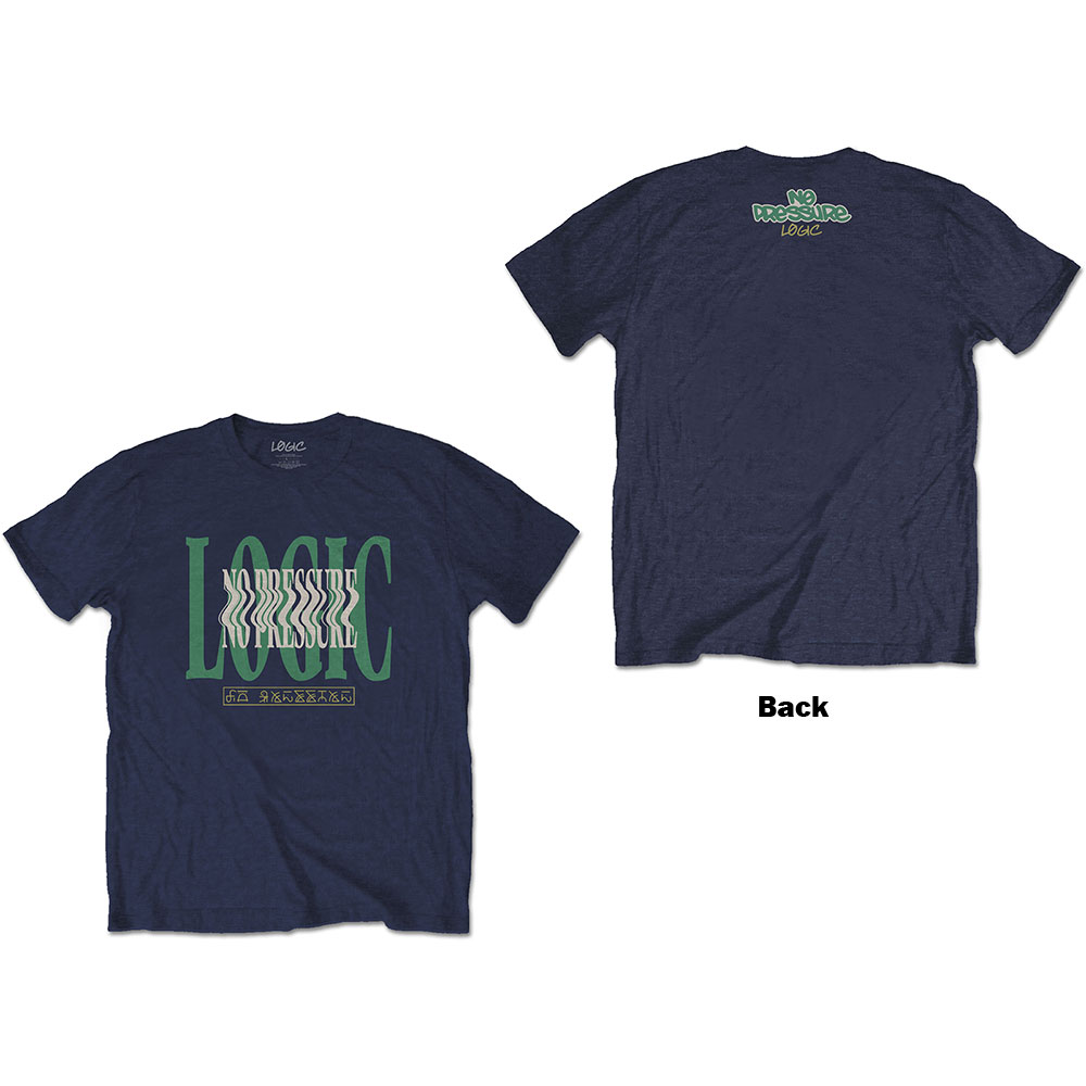 Tričko Logic - Wavy, Unisex,Modrá,XXL