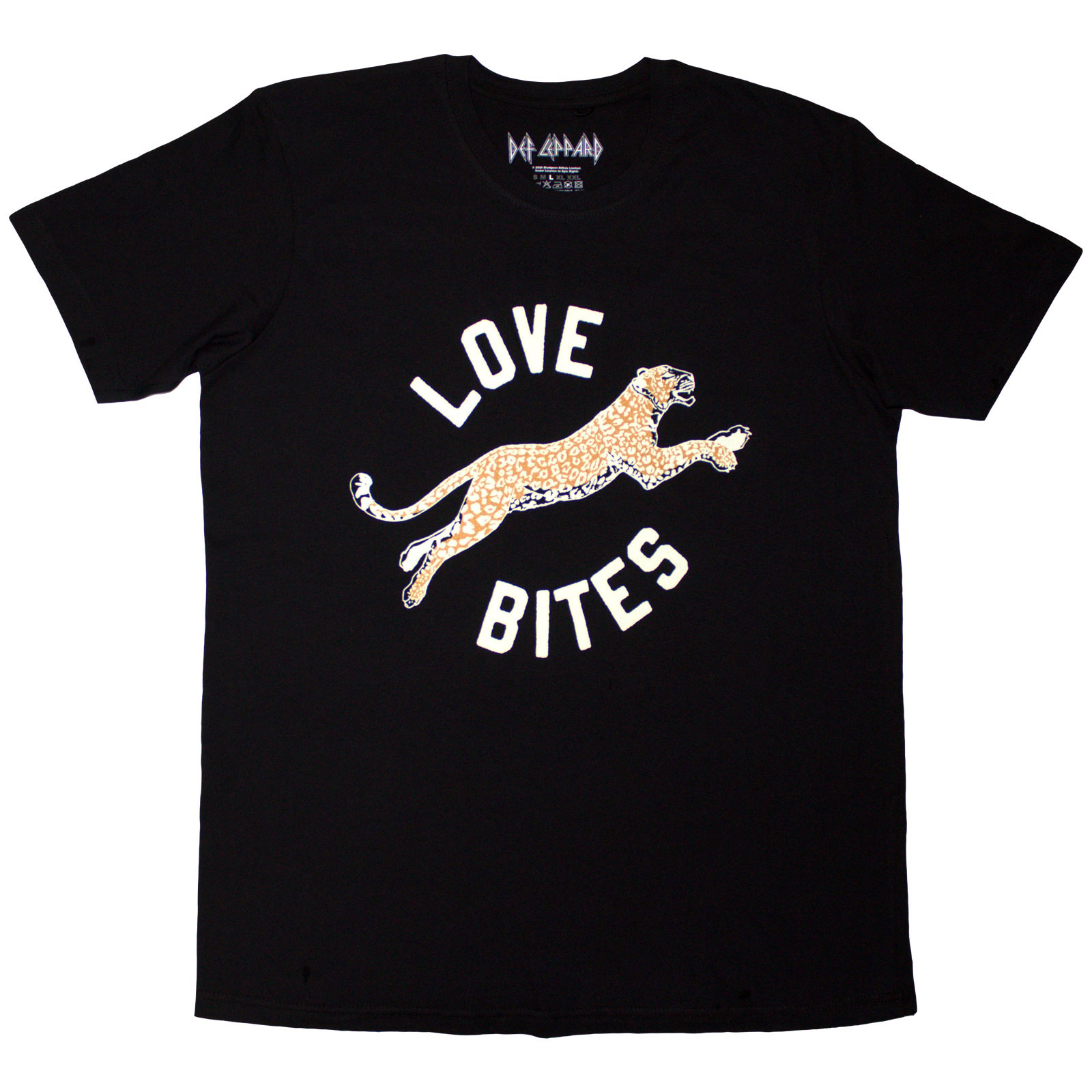 Tričko Def Leppard - Love Bites Leap, Unisex,Čierna,XXL