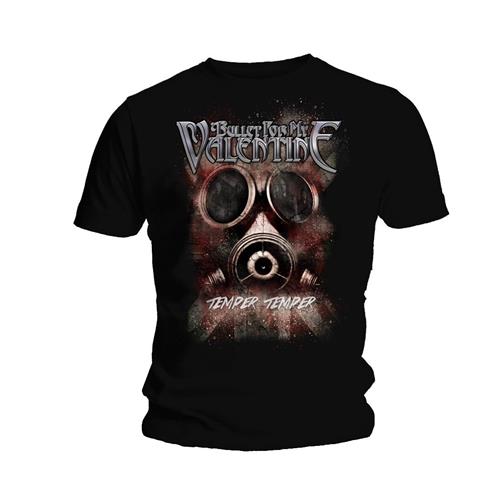 Tričko Bullet for My Valentine - Temper Temper Gas Mask, Unisex,Čierna,XL